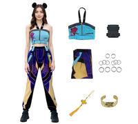 Womens Demon Hunters Costume Rumi Mira Zoey Cosplay Halloween Performance Deluxe Suit, Type 3, XXXL