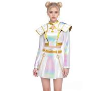 Womens Demon Hunters Costume Rumi Mira Zoey Cosplay Halloween Performance Deluxe Suit, Type 8, XXXL