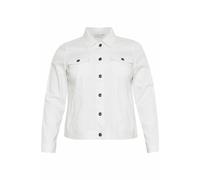 Women's denim jacket KAFFE Curve Zena Blanc 52