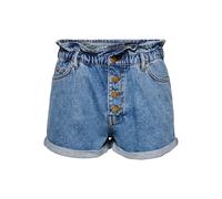 Only Cuba Life Paperbag Dot006 Denim Shorts Blue S Woman