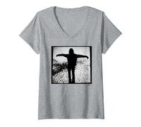 Women's Depeche Mode Dave Gahan Devotional Tour by Phil Nicholls V-Neck T-Shirt