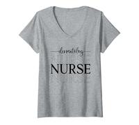 Womens Dermatology Nurse Nursing Student Design for Women Men V-Neck T-Shirt
