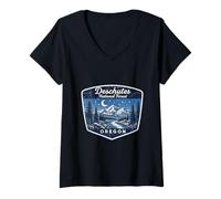 Women's Deschutes National Forest Oregon Mountain Camping Hiking V-Neck T-Shirt