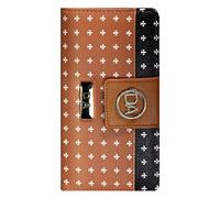 Women's Designer Wallet RFID Blocking DA Leather Wallets Large Phone Holder Wristlet wallets for women, Black & Brown, L, Designer Wallet