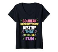 Womens Destiny Personalized Women's Gift Custom Destiny V-Neck T-Shirt