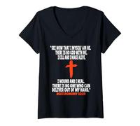 Womens Deuteronomy 32:39 Bible Verses Scripture V-Neck T-Shirt