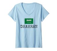 Womens Dhahran Arabia Saudi Country City Saudis Trip Name Women Men V-Neck T-Shirt