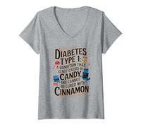 Women's Diabetes Type 1 Definition Autoimmune Disease V-Neck T-Shirt