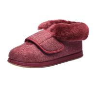 Women's Diabetic Slippers Extra Wide Fit Fleece Lined Warm Soft House Shoes Comfort for Indoor Outdoor Faux Fur Collar (rosy, L, Adult, Women, 4.5, Numeric, UK Footwear Size System, X-Wide)