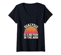 Womens Dialysis Is A Big Pain In The Arm Patient Recovery ---- V-Neck T-Shirt