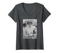 Womens Diana Princess of Wales Royal Family Swansea Visit 1985 V-Neck T-Shirt