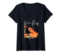 Womens Diana Ross - Super Star V-Neck T-Shirt