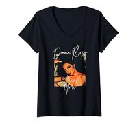 Womens Diana Ross - Thank You Album V-Neck T-Shirt