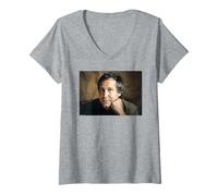 Womens Diane Lane Unfaithful Actress Man of Steel Michael Grecco V-Neck T-Shirt