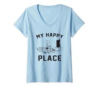 Women's Diary of a Wimpy Kid The Last Straw My Happy Place V-Neck T-Shirt