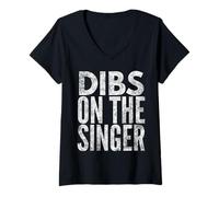 Women's Dibs on the Singer V-Neck T-Shirt