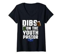 Women's Dibs on the Youth Pastor V-Neck T-Shirt
