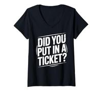 Womens Did You Put In A Ticket? | Tech Support V-Neck T-Shirt
