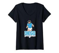 Womens Diego Maradona El Milagro de Napoli V-Neck T-Shirt