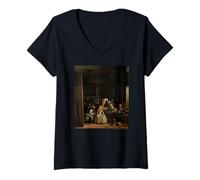 Women's Diego Velazquez Las Meninas V-Neck T-Shirt