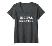 Womens DIGITAL CREATOR V-Neck T-Shirt