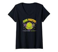 Women's Dink Positive Pickleball Namaste in The Kitchen Soft Game V-Neck T-Shirt