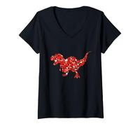 Women's Dinosaur Lovers V-Neck T-Shirt