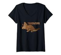 Womens Dinosaurs Prehistoric Dinosaur Kids Or Adults Dino V-Neck T-Shirt