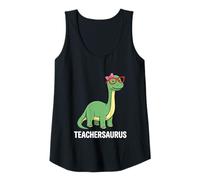 Womens Dinosaurs Teachersaurus Like A Normal Teacher More Awesome Tank Top