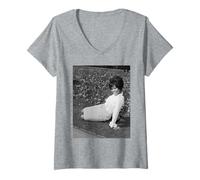 Women's Dionne Warwick Walk On by Singer in London Garden V-Neck T-Shirt