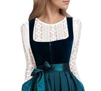Women's Dirndl Blouse Long Sleeve Dirndl Blouse White Costume Blouse Lace Short Sleeve Round Neck Simple Traditional Blouses Hollow Elegant Dirndl Blouses Costume Lace Blouse Bavarian Outfit Costume