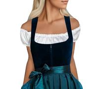 Women's Dirndl Blouse, Off-the-Shoulder Dirndl Blouse, White Costume Blouse, Lace, Short Sleeve, Simple Traditional Blouse, Basic Elegant Dirndl Blouses, Traditional Lace Blouse, Bavarian Outfit