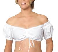 Women's Dirndl Blouse, Women's Lace Costume Blouse, Women's White Dirndl Blouse, Puff Sleeves, Off-the-Shoulder Costume Blouse, Dirndl Blouse, Lace Blouse, Costume Outfit, Bavarian Costume Fashion for