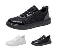 Women's Dirndl Flat Dirndl Shoes Lace Oktoberfest Costumes, black, 8.5 UK