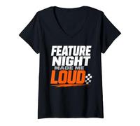 Women's Dirt Track Racing Dirt Track Driver Pit Crew Gift V-Neck T-Shirt