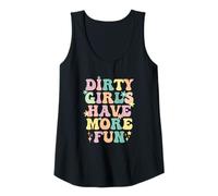 Womens Dirty Girls More Fun Running Tank Top