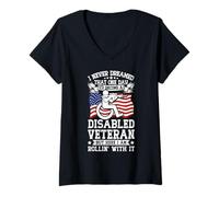 Women's Disabled Veteran V-Neck T-Shirt