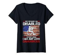 Women's Disabled Veteran V-Neck T-Shirt