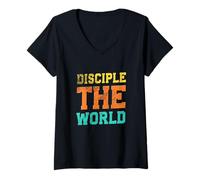 Women's Disciple The World V-Neck T-Shirt