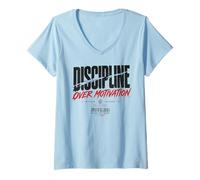 Women's Discipline Over Motivation V-Neck T-Shirt