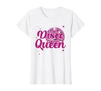 Womens Disco Queen Vintage Retro Seventies Costume T-Shirt