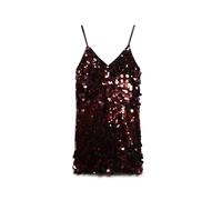 Women's disco sequin short dress Superdry Rouge L