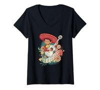 Womens Disney and Pixar’s Coco Miguel El Mariachi V-Neck T-Shirt