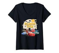 Womens Disney and Pixar's Cars 2026 Family Trip Matching Vacation V-Neck T-Shirt