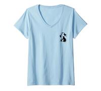 Womens Disney Bambi Thumper Left Chest V-Neck T-Shirt