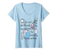 Womens Disney Beauty And The Beast Beauty Is Found Within V-Neck T-Shirt
