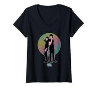 Womens Disney Camp Rock Mitchie Torres and Shane Grey V-Neck T-Shirt