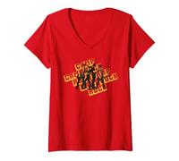 Womens Disney Channel Camp Rock Retro Band V-Neck T-Shirt