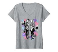 Women's Disney Descendants: Wicked Wonderland Chloe And Red Duo Pose V-Neck T-Shirt