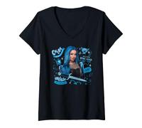 Women's Disney Descendants: Wicked Wonderland Chloe Unleash Darkness V-Neck T-Shirt